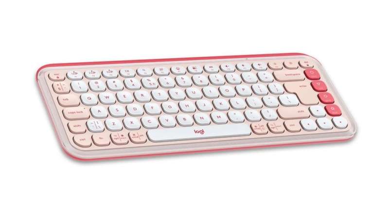 Logitech Pop Icon Wireless Keyboard Rose/Off White US