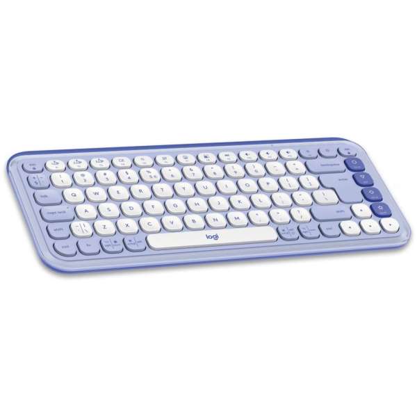 Logitech Pop Icon Wireless Keyboard Lilac/Off White US