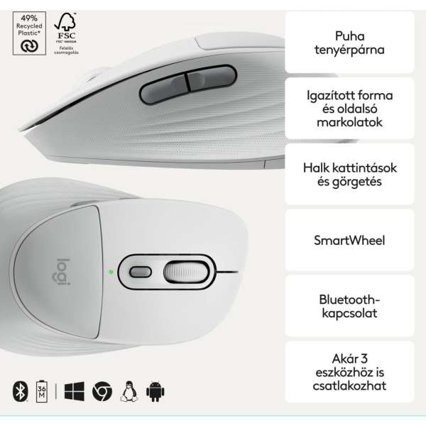 Logitech Signature Comfort M850 L Bluetooth Mouse Graphite