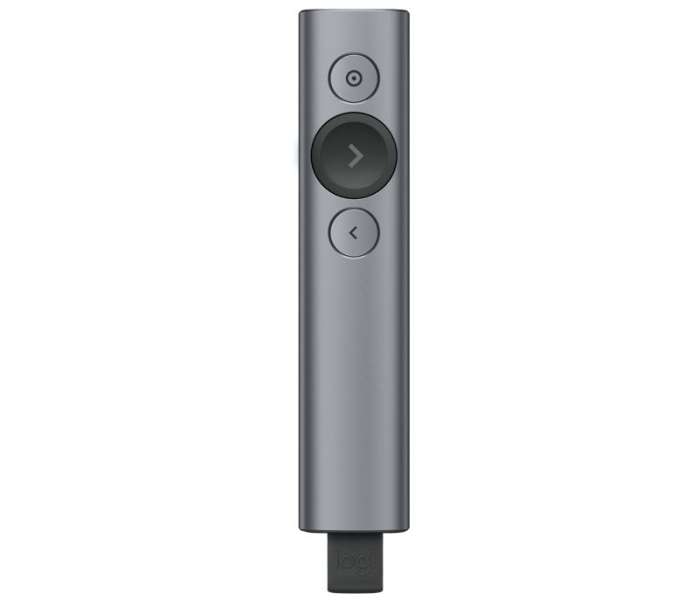 Logitech Spotlight Plus Presentation Remote Wireless Presenter Digital Laser Grey