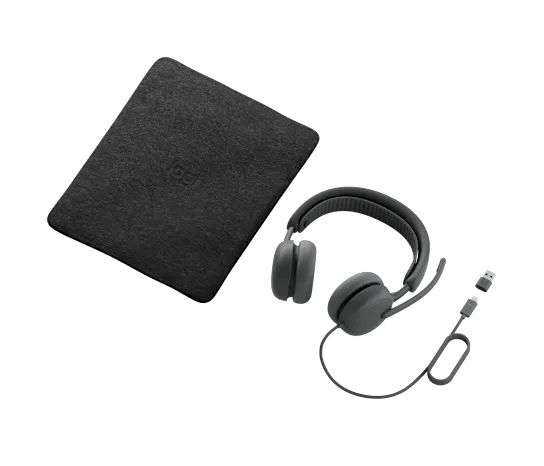 Logitech Zone Wired 2 for Business UC version Headset Graphite