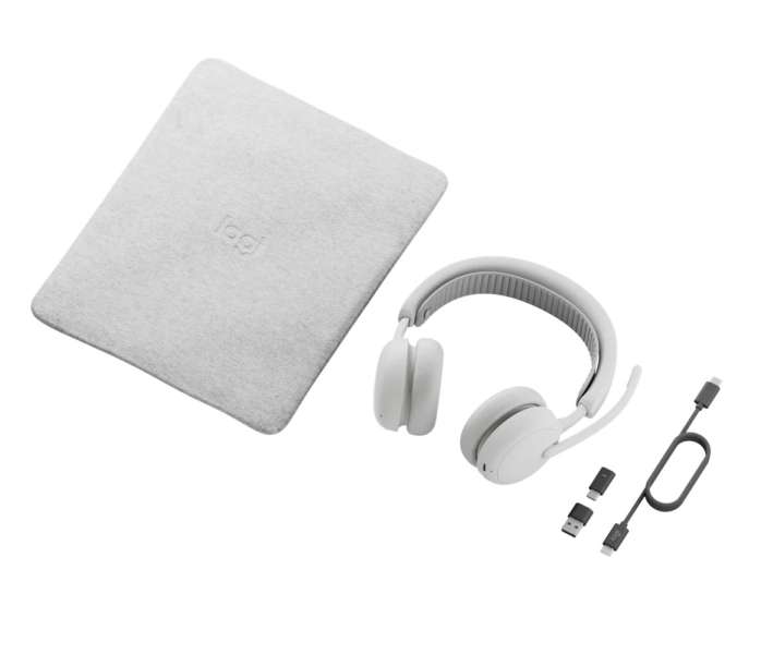 Logitech Zone Wireless 2 ES for Business Teams version with receiver Headset Off-White