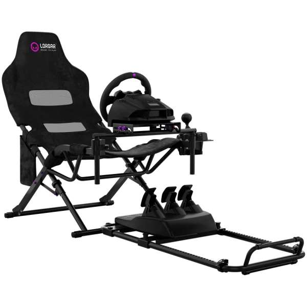 LORGAR Advanced RAF1 Racing Simulator Cockpit Black