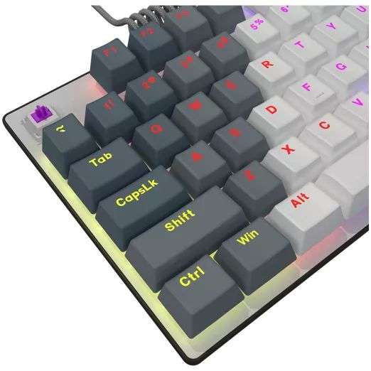 LORGAR Azar 514TKL RGB Mechanical Gaming Keyboard White US