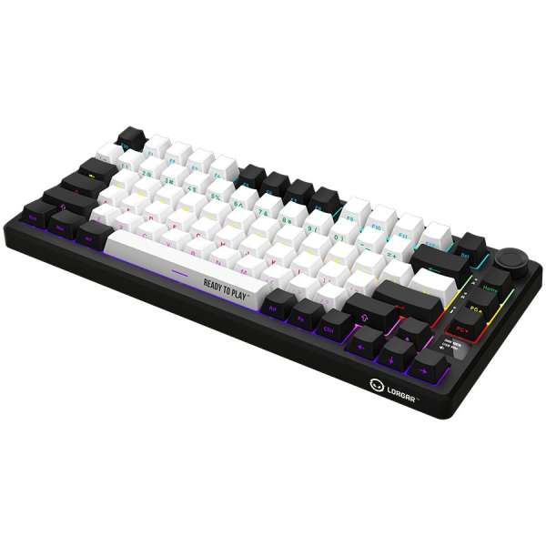 LORGAR KBP7075W Gaming Wireless Bluetooth Mechanical Keyboard Black/Red US