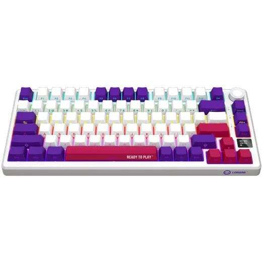 LORGAR KBP7075W Gaming Wireless Bluetooth Mechanical Keyboard White US