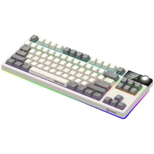 LORGAR KBP70TKLW Wireless Bluetooth Mechanical Gaming Keyboard Beige US