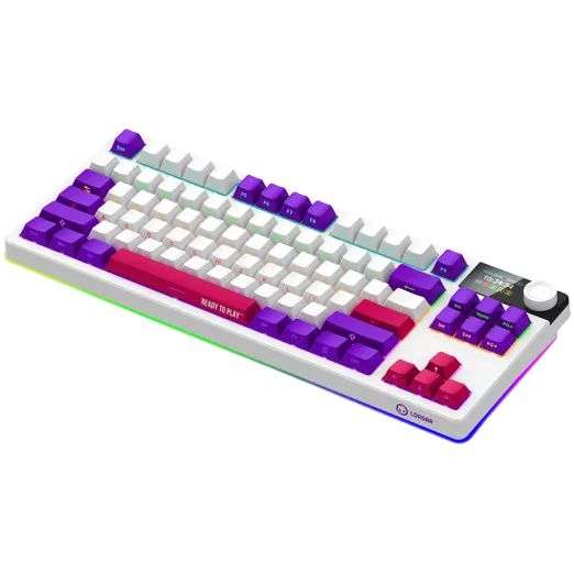 LORGAR KBP70TKLW Wireless Bluetooth Mechanical Gaming Keyboard White US