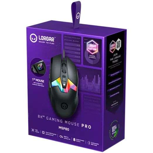 LORGAR MSP80 Gaming Mouse Black