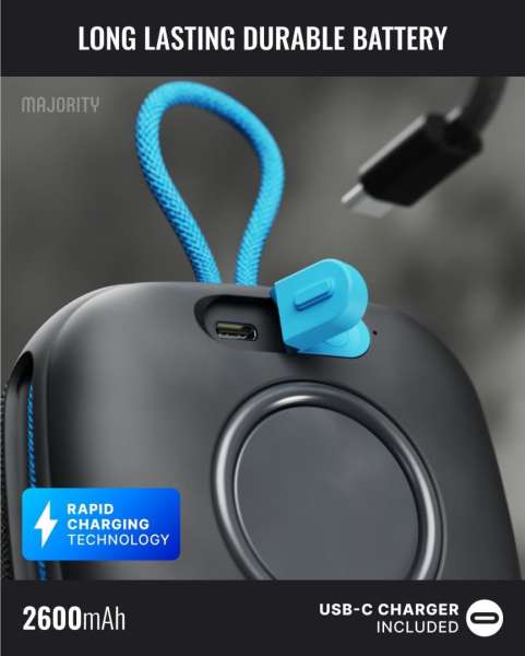 Majority Move 1 (M1) Bluetooth Speaker Black/Blue