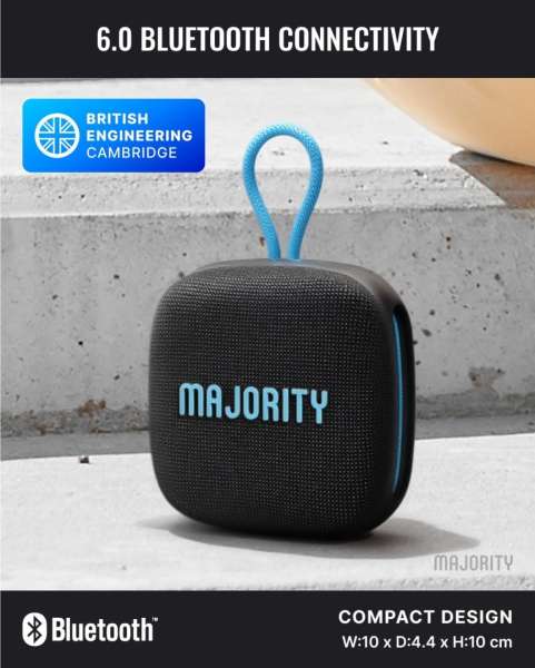 Majority Move 1 (M1) Bluetooth Speaker Black/Blue