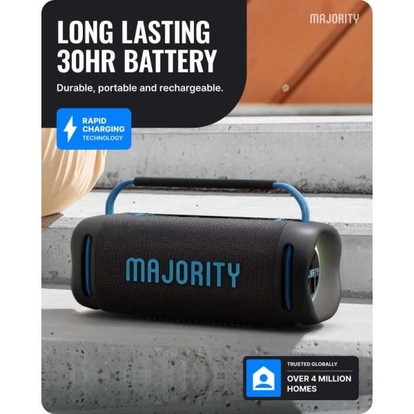 Majority Move 4 (M4) Bluetooth Speaker Black/Blue