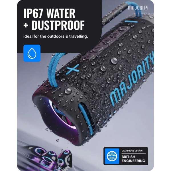 Majority Move 4 (M4) Bluetooth Speaker Black/Blue