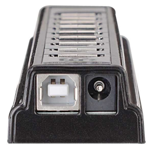 Manhattan 10-portos USB2.0 HUB Black