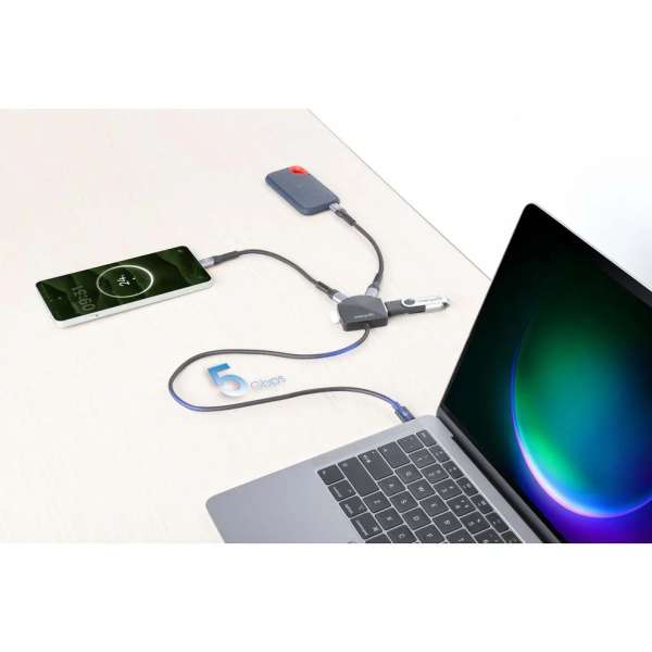 Manhattan 4-portos USB3.0 HUB Black