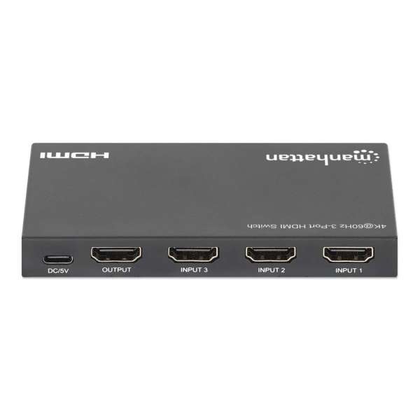 Manhattan 4K 60Hz 3-Port HDMI Switch
