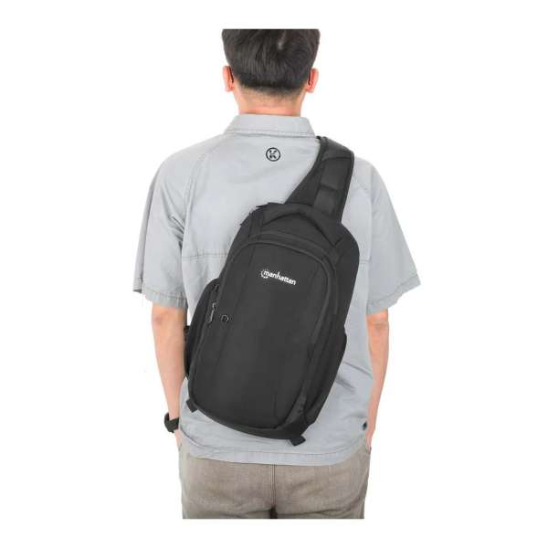 Manhattan Amsterdam Anti-Theft Laptop Sling Bag 13,3" Black