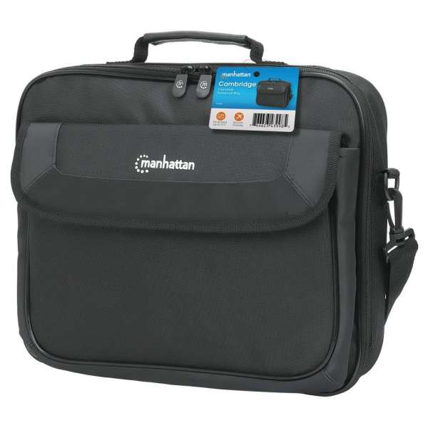 Manhattan Cambridge Clamshell Laptop Bag 14,1" Black