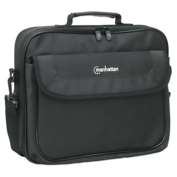 Manhattan Cambridge Clamshell Laptop Bag 14,1" Black