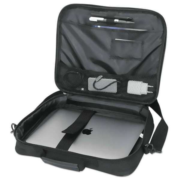 Manhattan Cambridge Clamshell Laptop Bag 14,1" Black