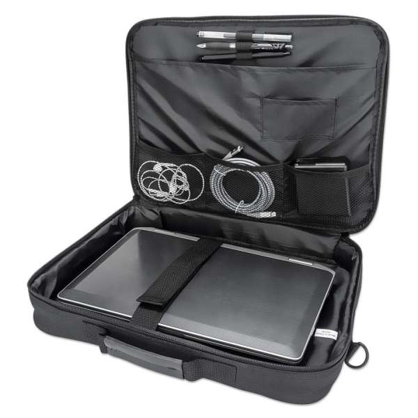 Manhattan Cambridge Clamshell Laptop Bag 15,6" Black