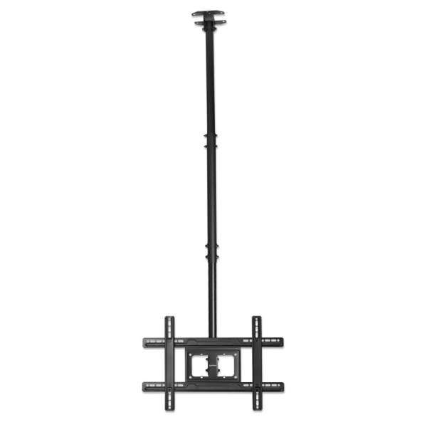 Manhattan Full-Motion Height-Adjustable TV Ceiling Mount 37"-80" Black