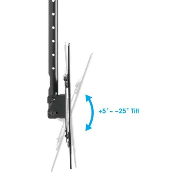 Manhattan Full-Motion Height-Adjustable TV Ceiling Mount 37"-80" Black