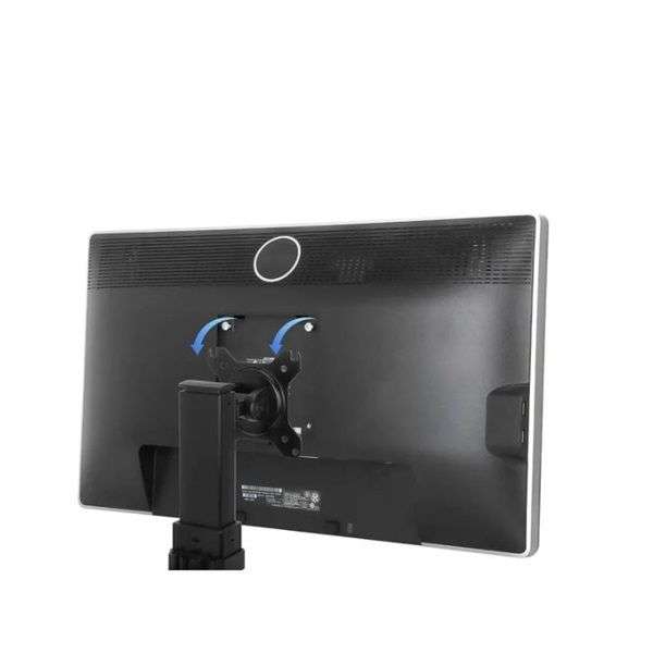 Manhattan Height Adjustable Gas Spring Single Monitor Desktop Stand 15"-32" Black