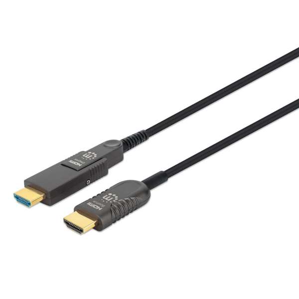 Manhattan High-Speed HDMI Active Optical Cable with Detachable Connector 20m Black