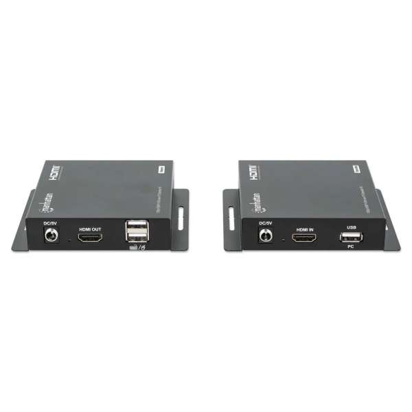 Manhattan KVM over IP Extender Kit 1080p 120m Black