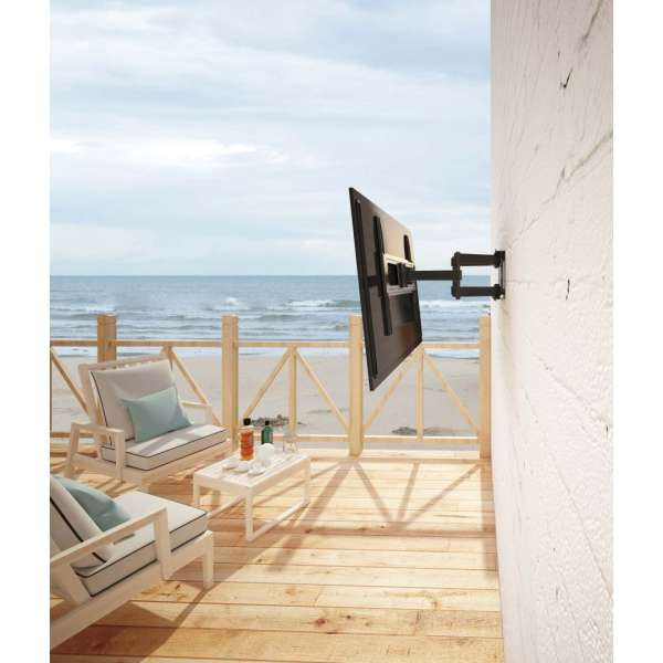 Manhattan Outdoor Full-Motion TV Wall Mount 37"-86" Black