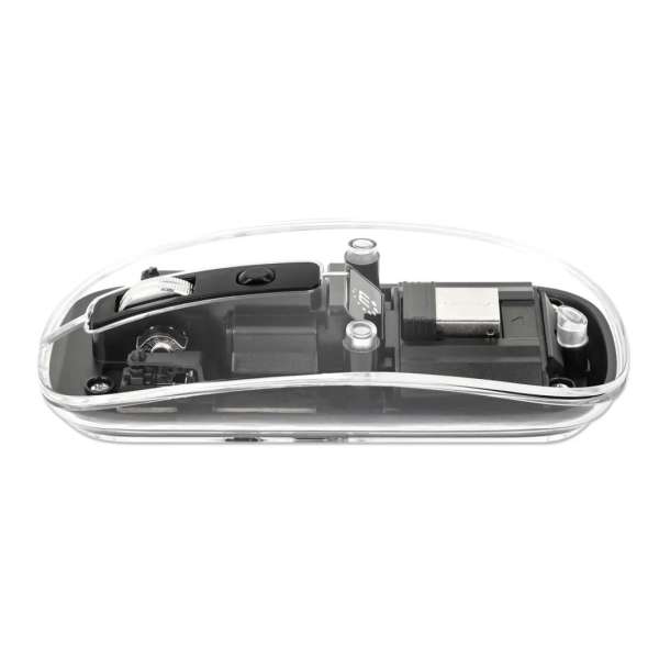 Manhattan Rechargeable Wireless USB Mouse Transparent/Black