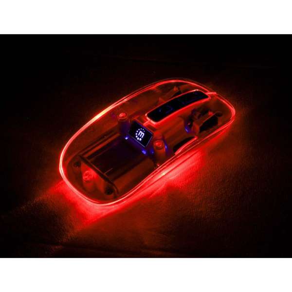 Manhattan Rechargeable Wireless USB Mouse Transparent/Black