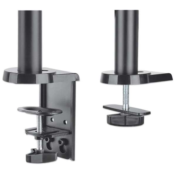Manhattan Universal Gas Spring Monitor Mount with Height-Adjustable Arms 17"-32" Silver