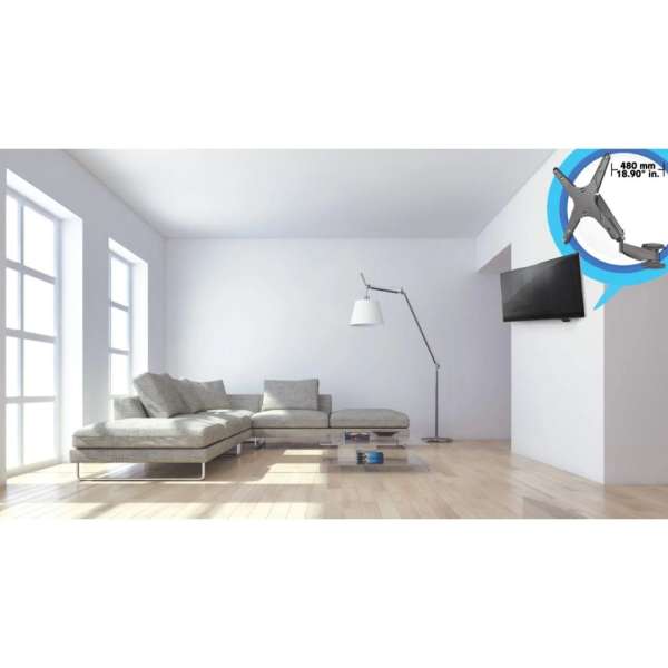 Manhattan Universal Gas Spring TV Mount Black