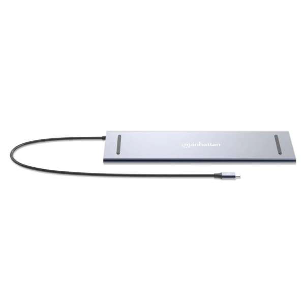 Manhattan USB-C PD 12-in-1 Triple Monitor 4K Docking Station / Multiport Hub