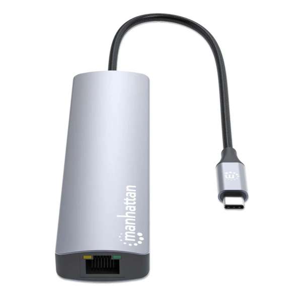 Manhattan USB-C PD 6-in-1 4K Docking Station / Multiport Hub