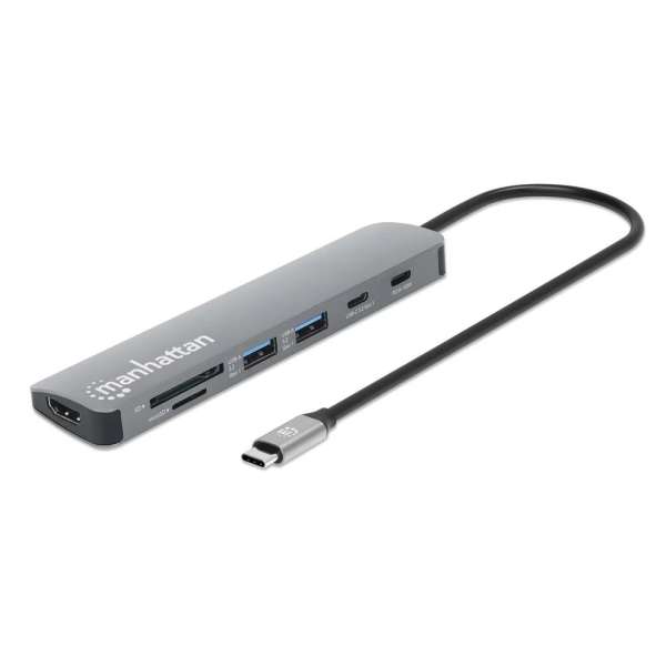 Manhattan USB-C PD 7-in-1 HDMI 4K Docking Station / Multiport Hub