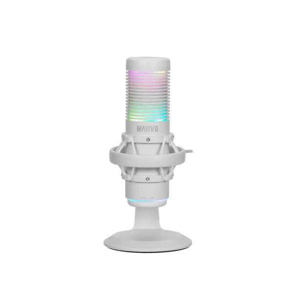 Marvo Blast 60 Streaming Microphone White