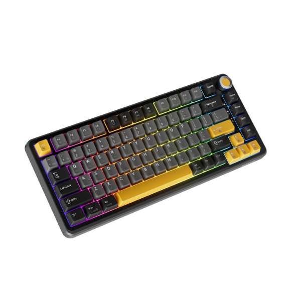 Marvo TITAN 75 Gaming Wireless Keyboard Black/Yellow HU