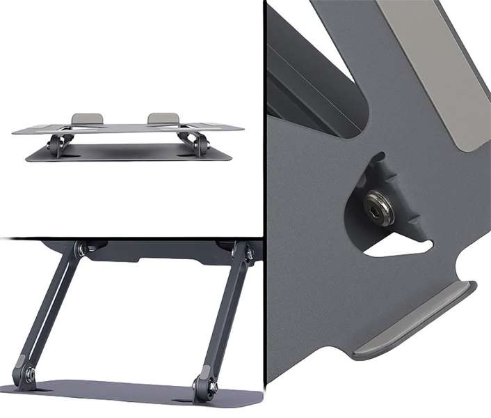 Media-Tech MT2661 Állítható ergonomikus laptopállvány Black