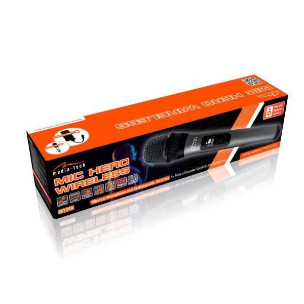 Media-Tech MT398 MIC HERO Wireless Karaoke Speakers microphone Black/Grey
