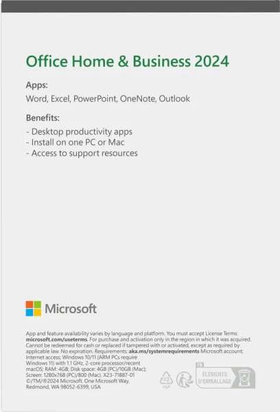 Microsoft Office 2024 Home & Business 1 Felhasználó HUN