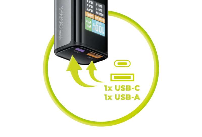 Mobile Origin 14000mAh PowerBank Black/Grey