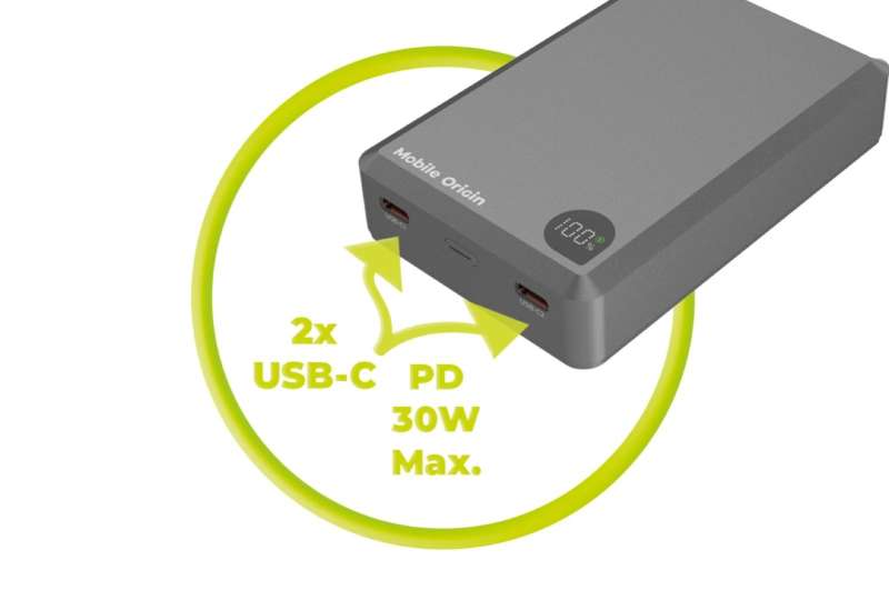 Mobile Origin 20000mAh PowerBank Grey