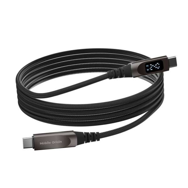 Mobile Origin 240W Display Cable USB-C to USB-C 1,5m Black