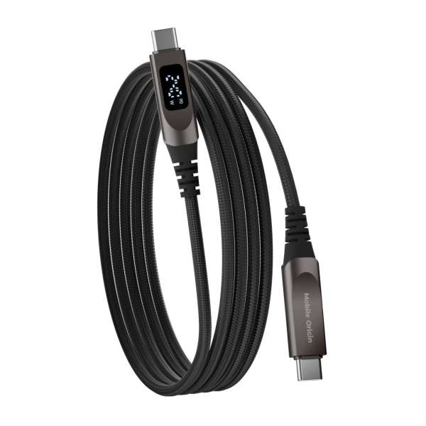 Mobile Origin 240W Display Cable USB-C to USB-C 1,5m Black