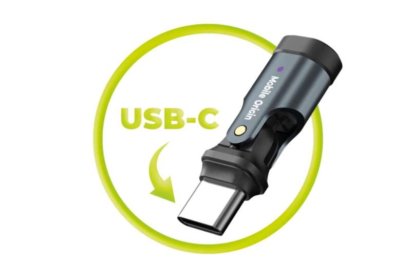 Mobile Origin 240W USB-C Rotation Adapter Black