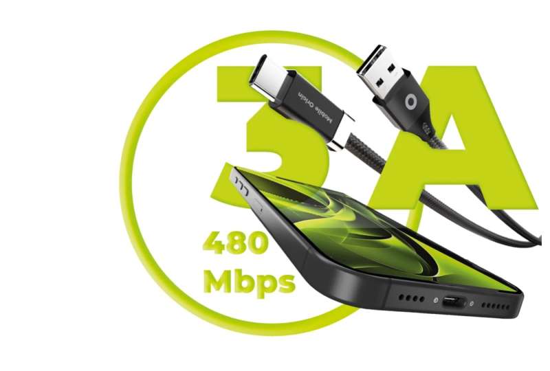 Mobile Origin 27W Magnetic StayCable USB-C to USB-A 1,5m Black
