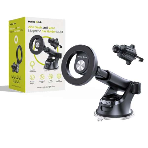 Mobile Origin MO21 2in1 Dash and Vent Magnetic Car Holder